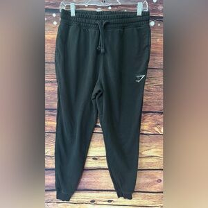 Gymshark Black Joggers with Tag Detail